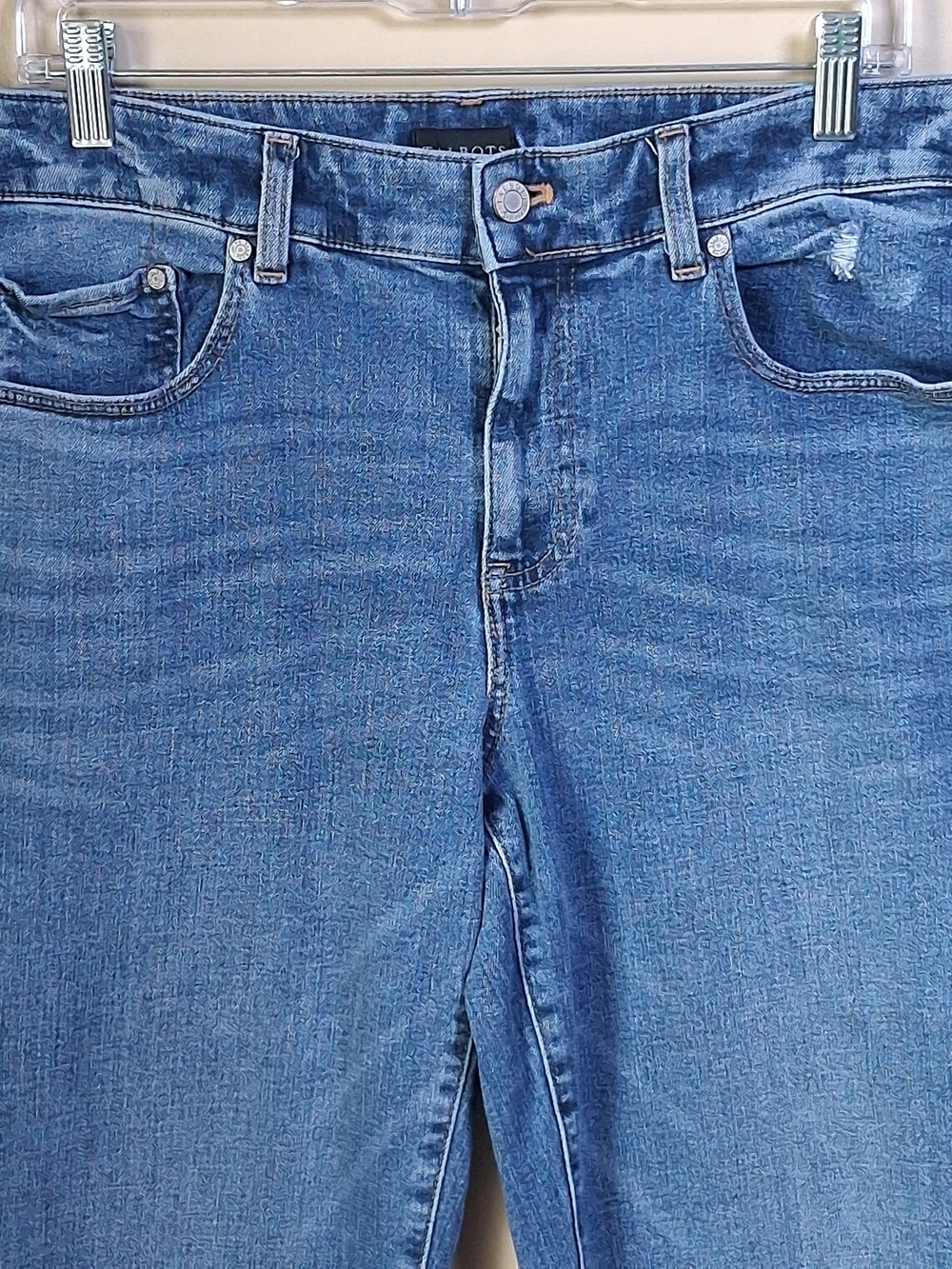 Talbots Women's Everyday Relaxed Jeans; Size 10; Raw Hem; High Rise - Picture 2 of 9